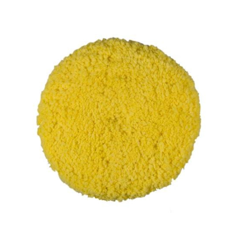 9 inch Malco Yellow Wool Medium Cutting Pad (Roterend) - Autowaxservice